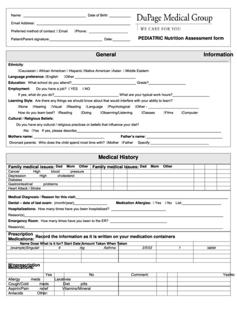 Nutritional Assessment