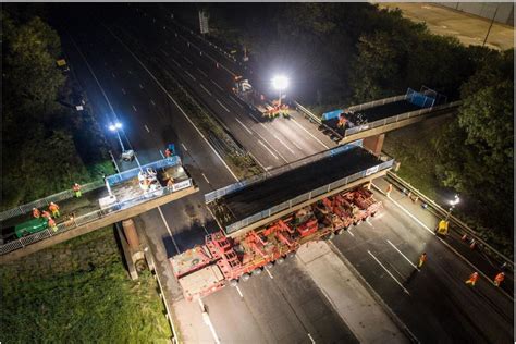 M6 Reopens After 11 Hour Closure To Remove Bridge With Video And Pictures Express And Star
