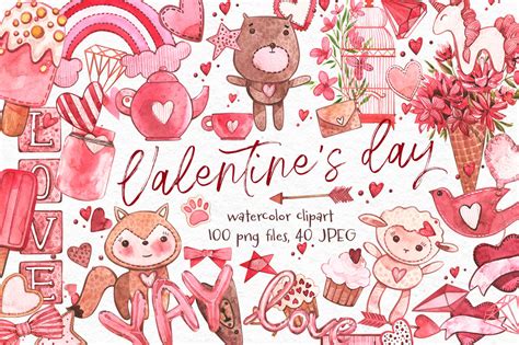 Valentines Day Illustrations By Astro Ann Thehungryjpeg