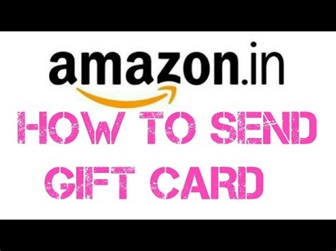 Maybe you would like to learn more about one of these? How to Send Amazon Gift card - YouTube