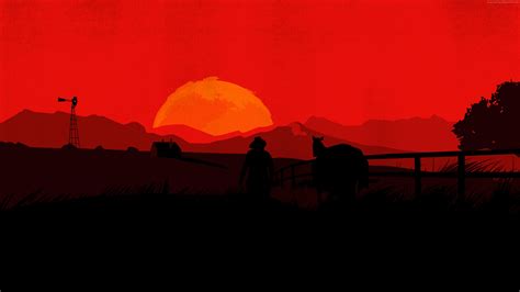 Red Dead Redemption 2 Minimal 4k Wallpaperhd Games Wallpapers4k