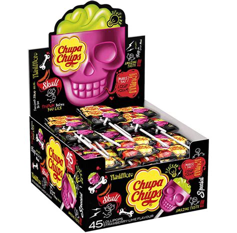 Chupa Chups Halloween Skull Lollypops Uk