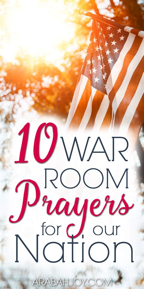 10 War Room Prayers For Our Nation In 2020 War Room