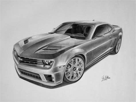Cool Car Drawings In Pencil Wallpaper Iphone Camaro Chevrolet Camaro