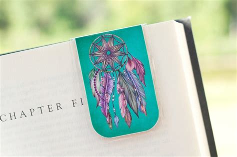Dream Catcher T Magnetic Bookmark Laminated Bookmark Etsy