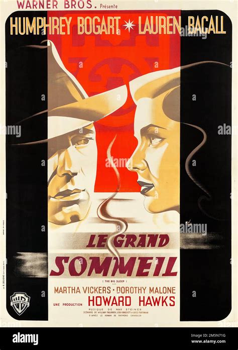 The Big Sleep Warner Brothers 1946 French Grande Le Grand