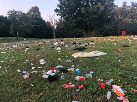Brooklyns Prospect Park Covered In Litter