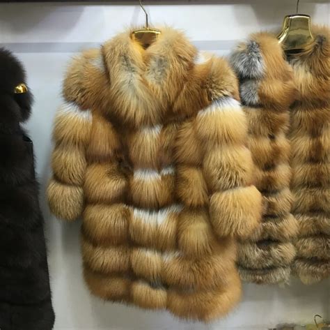 Luxury Deisgn Real Red Fox Fur Women Coats Thick Winter Genuine Female Natural Fox Fur Down Coat