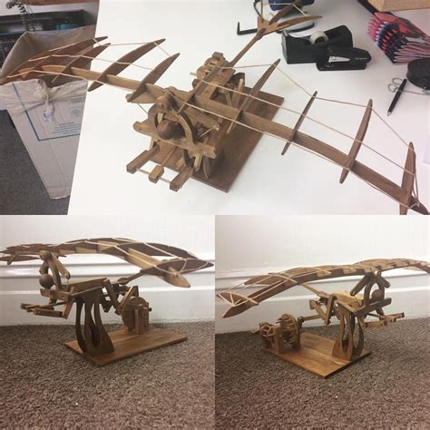Leonardo Da Vincis Ornithopter Working Automata Inspired By His