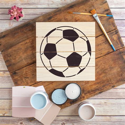 Soccer Ball Stencil Reusable Stencil For Soccer Fans