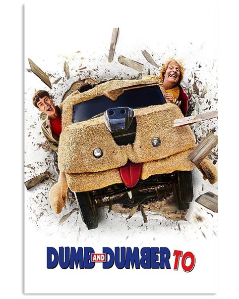 Dumb And Dumber To In Car Dog Movie Poster Lloyd Christmas Etsy