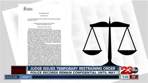 Judge Orders Temporary Restraining Order Preventing Release Of Police Records