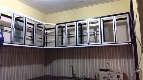 Ketebalan kusen bisa disesuaikan dengan ketebalan dinding dan material pabrikasi. kitchen set aluminium - YouTube