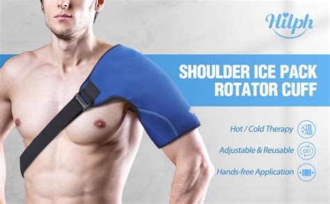 Hilph® Shoulder Ice Pack Rotator Cuff Cold Therapy Reusable Ice Shoulder Wrap Hot Cold Therapy