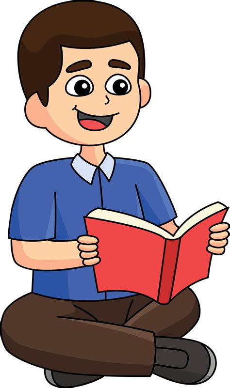 100th Day Of School Student Reading Book Clipart 15529369 Vector Art At