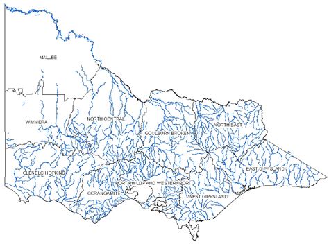 The Major Rivers And Catchments Within The Victorian Index Of Stream