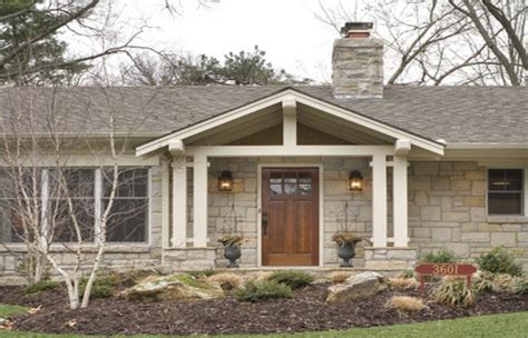 Adding Front Porch To Brick Ranch House Porches Ideas