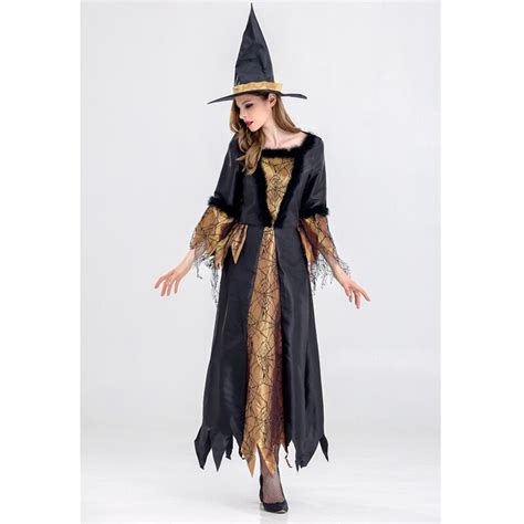 Seseria Kobiety Sexy Czarownica Czarownica Kostium Halloween Fancy Dress Kostium Dla Dorosłych