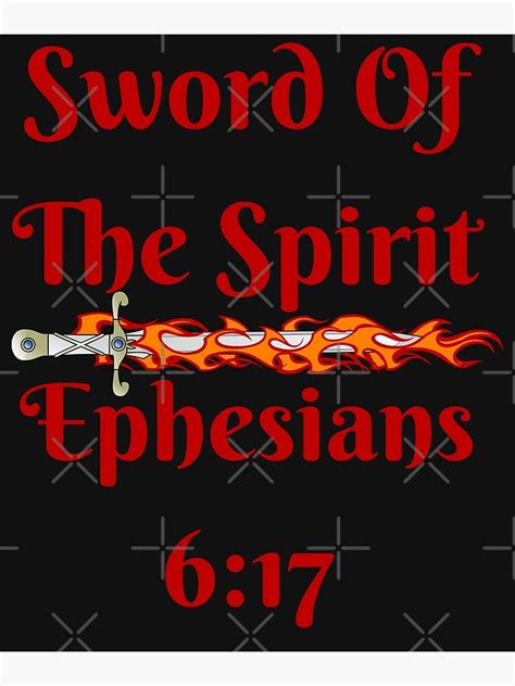 Sword Of The Spirit Poster For Sale By Swordofgod Redbubble