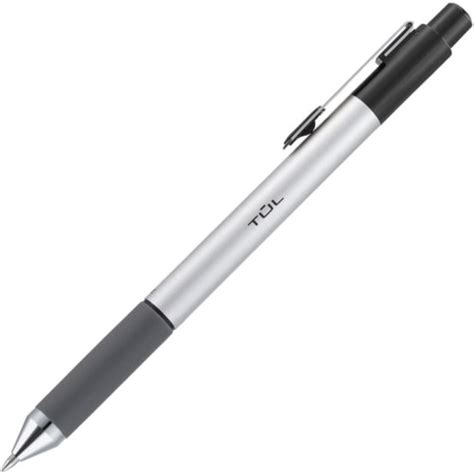 Tul Bp Series Retractable Ballpoint Pens Fine Point 08 Mm Silver