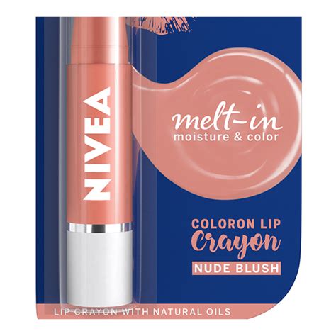 Buy Nivea Coloron Lip Crayon Nude Blush 3 Gm Online At Best Price