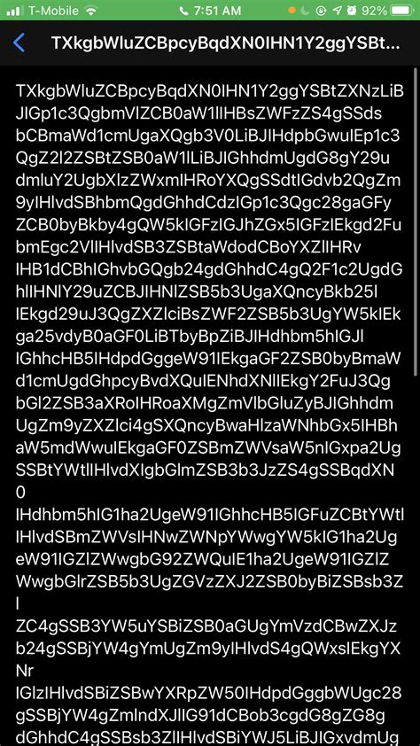 message recieved as random letters and nu… apple community