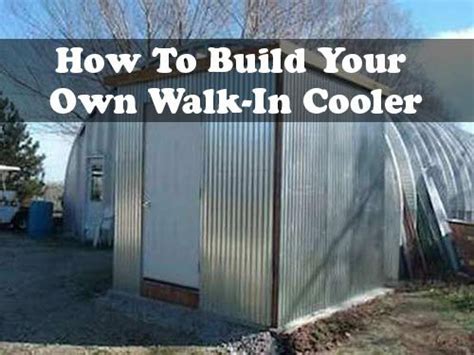 Build yourself diy kits walk in coolers, walk in freezers made for restaurant, floral shop. How To Build Your Own Walk-In Cooler If you are interested ...