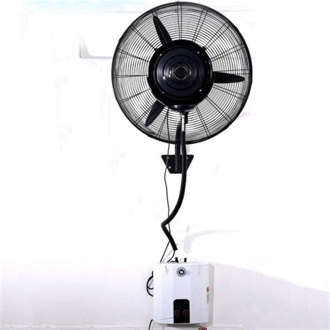 Wall Mounted Pedestal Fans Oscillating Misting Fan With 15 L Water Tank