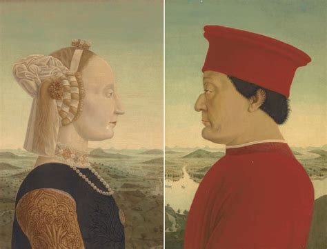 Piero Della Francesca The Duchess Of Urbino And The Duke Of Urbino