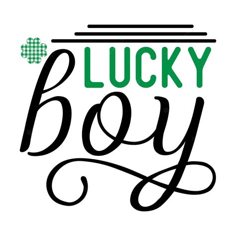 Premium Vector Lucky Boy Svg