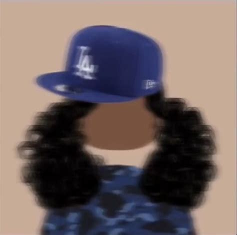 Fitted Cap Pfp Creative Profile Picture Black Girl Cartoon Girl