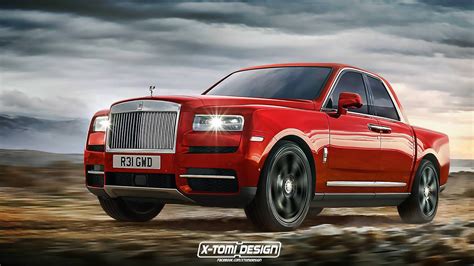 Rolls Royce Cullinan Rendered As Pickup Convertible Coupe