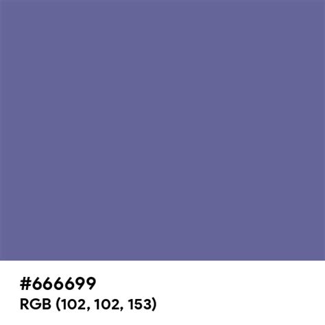 Dark Blue Gray Color Hex Code Is 666699