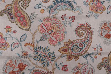 375 Yards Kaufmann Sonnet Printed Linen Drapery Fabric In Patina