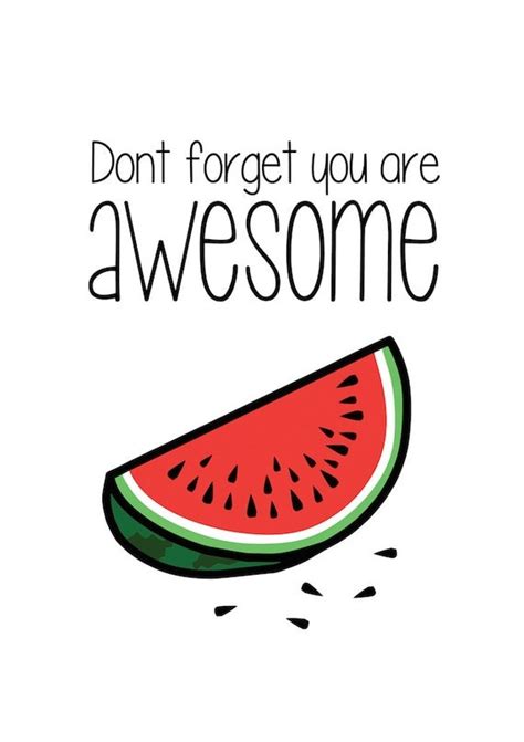 Poster Dont Forget You Are Awesome By Currantart On Etsy
