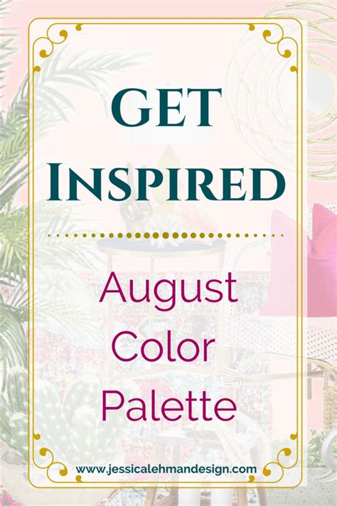 Be Inspiredaugust Color Palette Pink Is The New Gray