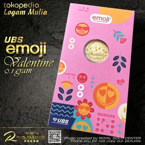 Jual Ubs Angpao Valentine T Series Emoji 01 Gram Logam Mulia Emas