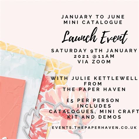 January June Mini Catalogue Launch Event Events At The Paper Haven