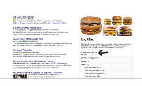Quante calorie contiene un uovo? Google ti dice quante calorie hanno gli alimenti fast food ...
