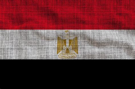Fondo De La Bandera Nacional De Egipto Con La Bandera De Egipto Foto