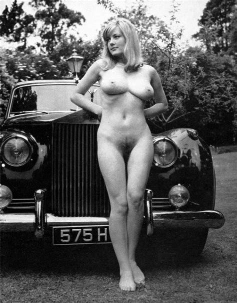 Vintage Posing With A Rolls Royce Porn Pic