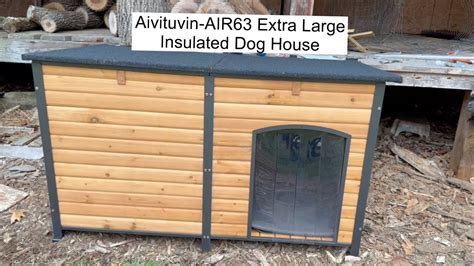 Review And Assembly Aivituvin Extra Large Insulated Dog House Youtube