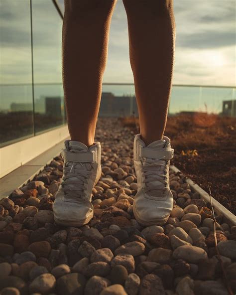 Person Wearing White Sneakers · Free Stock Photo