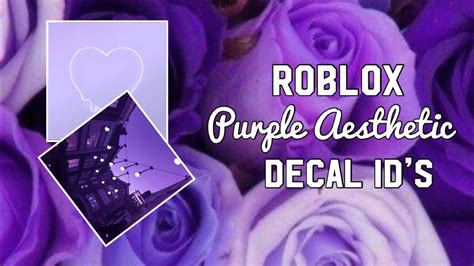 Roblox Purple Aesthetic Decal Ids Doovi