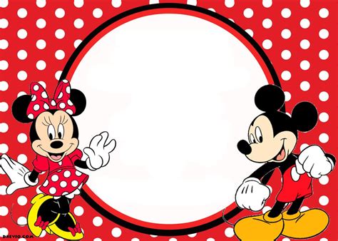 Free Printable Mickey And Minnie Mouse Birthday Invitations