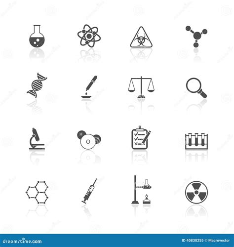 Chemistry Icons Set Stock Vector Image 40838255