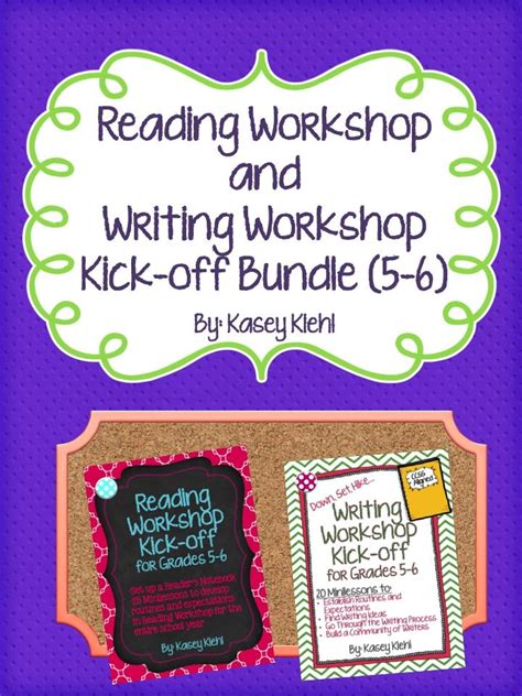 Reading Workshop And Writing Workshop Kick Off Bundle For Grades 5 6
