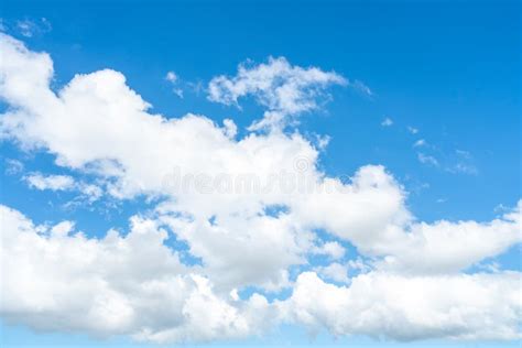 Blue Sky And White Clouds On A Sunny Day Stock Image Image Of Cloud