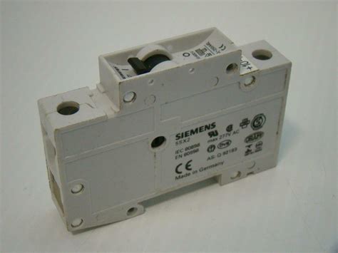 Siemens Miniature Circuit Breaker 4a Din Mount 230400vac 5sx2 Joseph