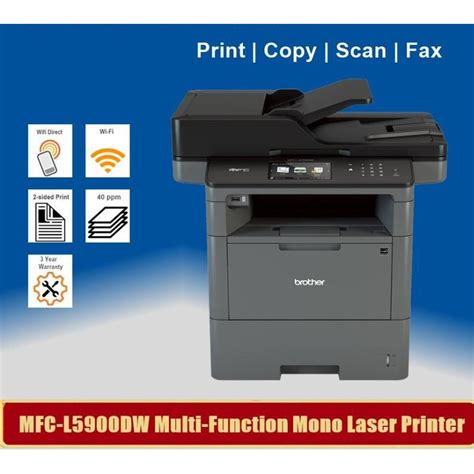Brother Mfc L5900dw All In One Monochrome Laser Printer Shopee
